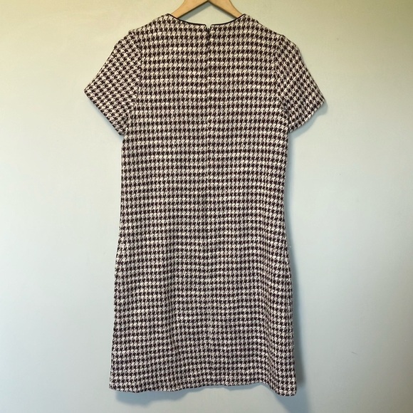 Ann Taylor Classic Brown and White Houndstooth Dress - Picture 5 of 5